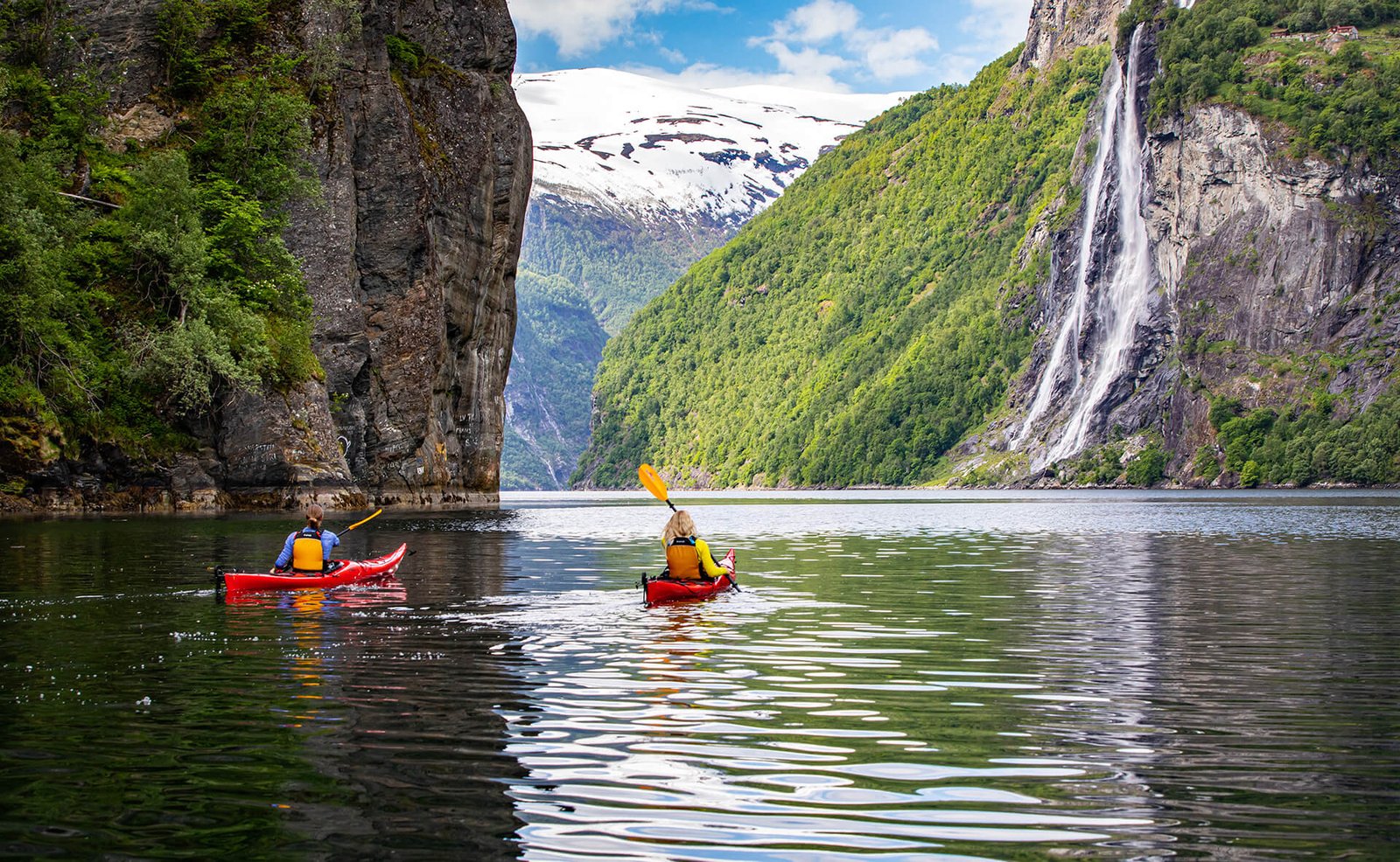 Kayak trip on Geirangerfjord - Seven Sisters waterfall- Visit Ålesund & Geiranger - Oddgeir Visnes